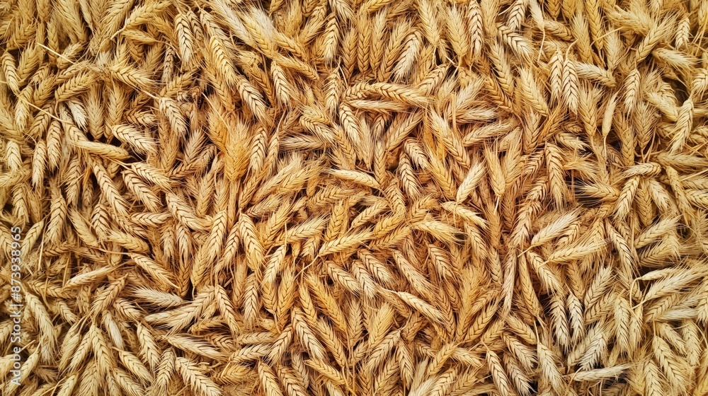 Wheat grains background view from the top close up Wheat grains background view from the top close up