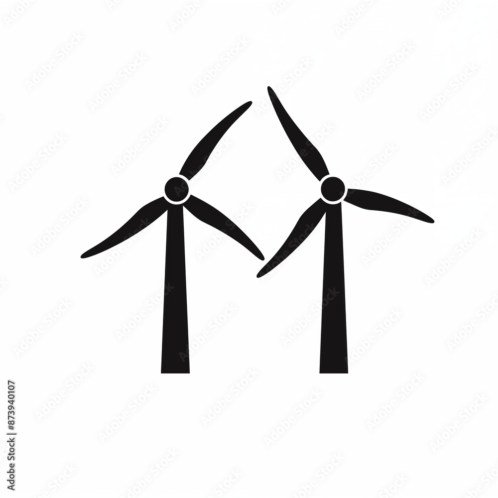 Front angle view of wind turbine alternative renewable energy generation green energy, sustainable energy eco-friendly power concept. Front angle view of wind turbine alternative renewable energy generation green energy, sustainable energy eco-friendly power concept.