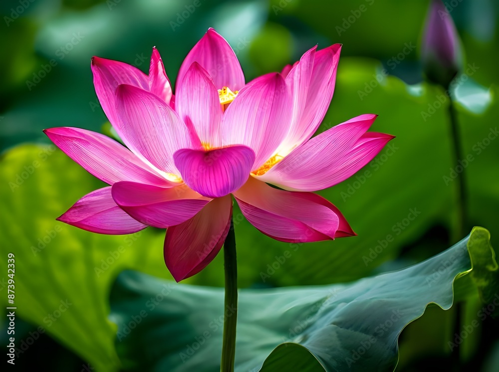Beautiful Lotus Flower. Beautiful asian lotus flower in the pond Beautiful Lotus Flower. Beautiful asian lotus flower in the pond
