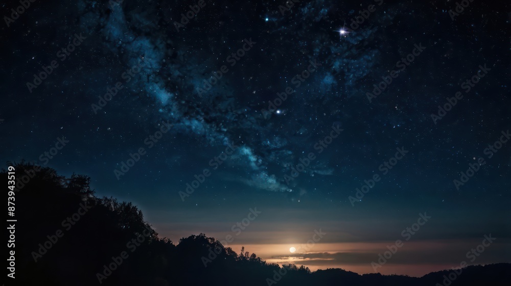 night, sky, moon, dark, star, tree, stars, landscape, nature, silhouette, full, light, forest, blue, space, moonlight, clouds, trees, christmas, black, astronomy, halloween, sunset, time, illustration night, sky, moon, dark, star, tree, stars, landscape, nature, silhouette, full, light, forest, blue, space, moonlight, clouds, trees, christmas, black, astronomy, halloween, sunset, time, illustration