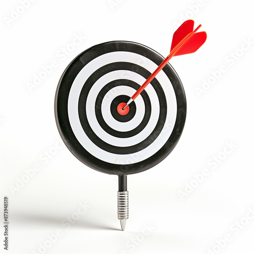 3D render of dart target an...