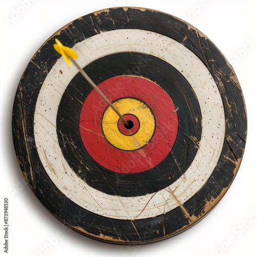 dart target with arrow, iso...