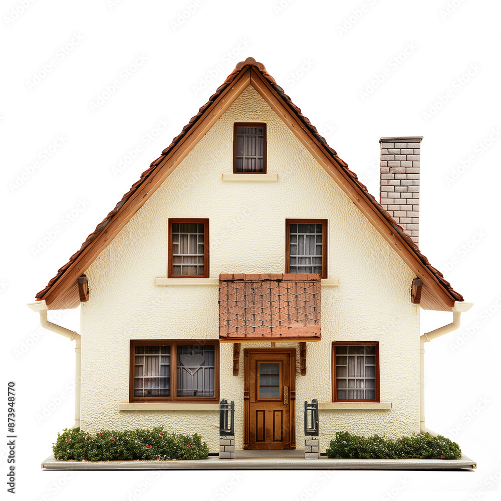 house figure isolated on white background, real estate concept house figure isolated on white background, real estate concept
