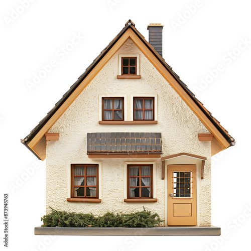 house figure isolated on wh...