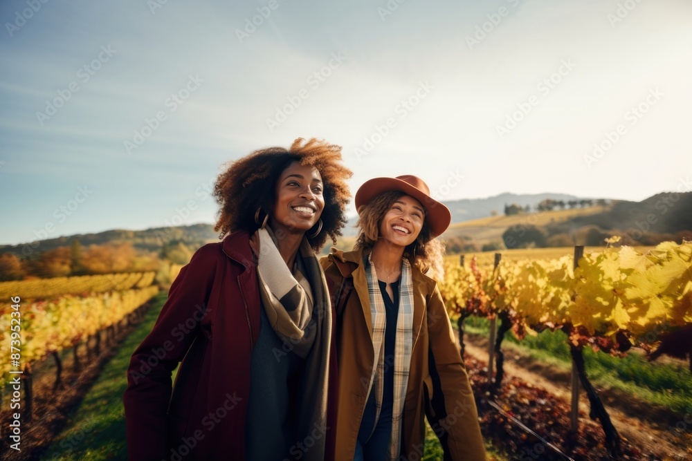 Countryside laughing outdoors clothing. Countryside laughing outdoors clothing.