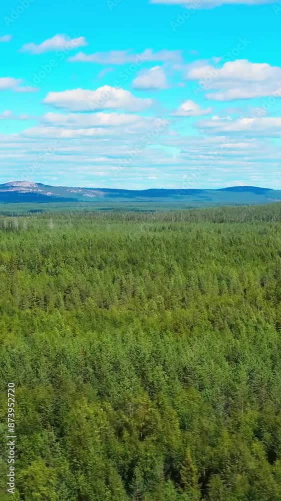Aerial view of beautiful Finland landscape