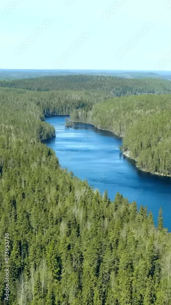 Aerial view of beautiful Finland landscape Aerial view of beautiful Finland landscape