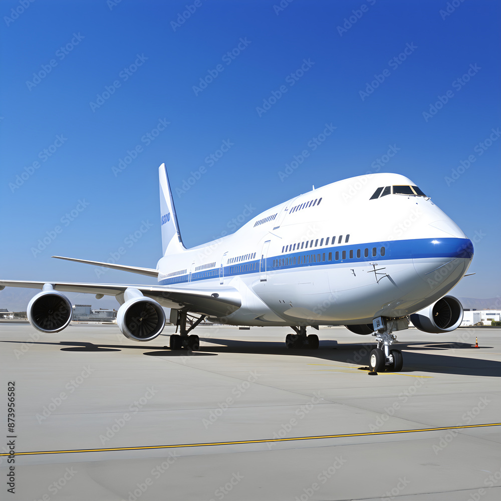 A Glimpse of Excellence: Commercial Jet-Engine Airliner on Runway A Glimpse of Excellence: Commercial Jet-Engine Airliner on Runway