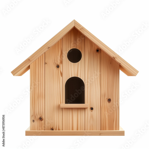 house made from wood, isola...