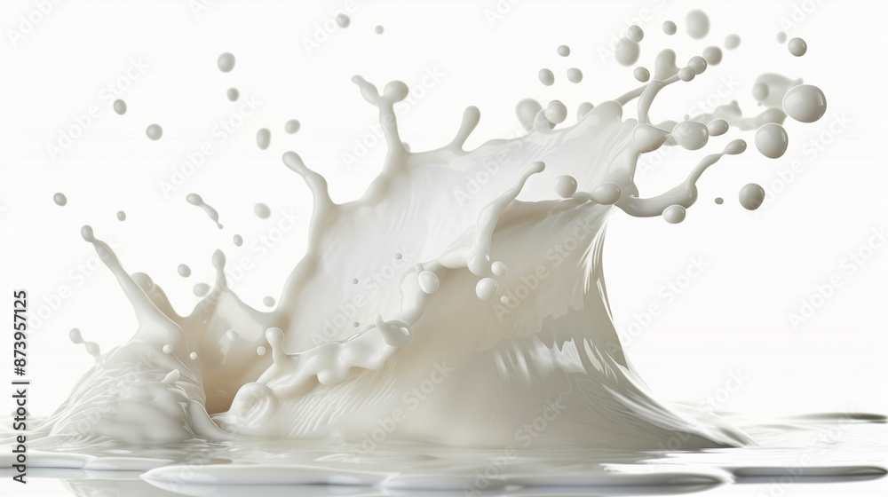 milk splash isolated on white background milk splash isolated on white background