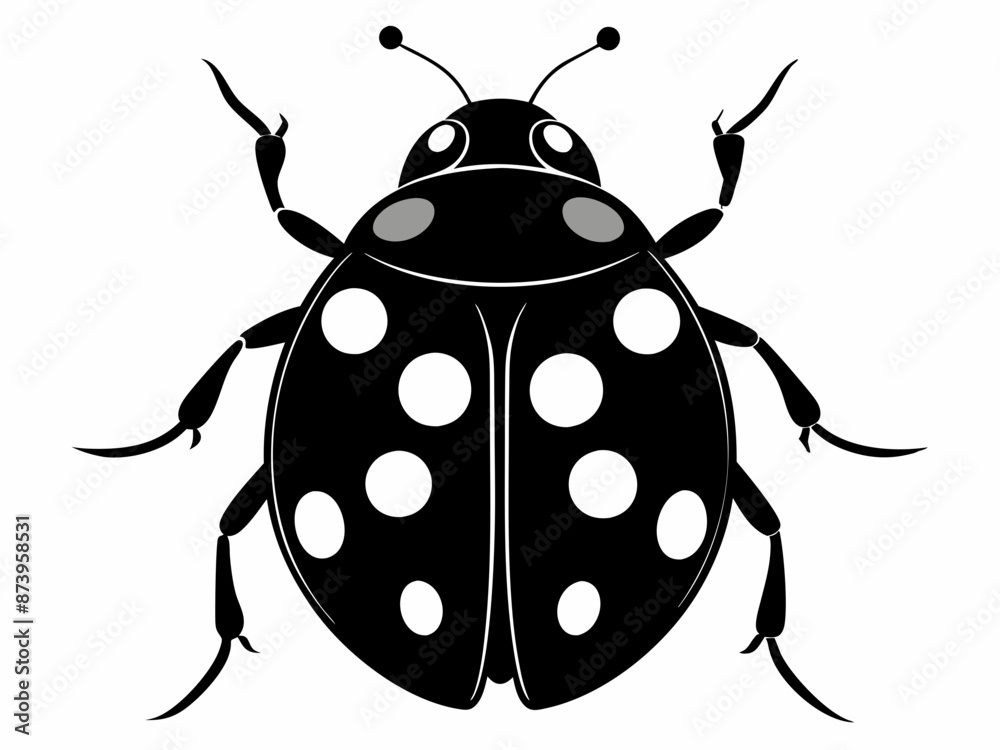 ladybug icon, ladybug silhouette vector illustration
ladybug icon, ladybug silhouette vector illustration
