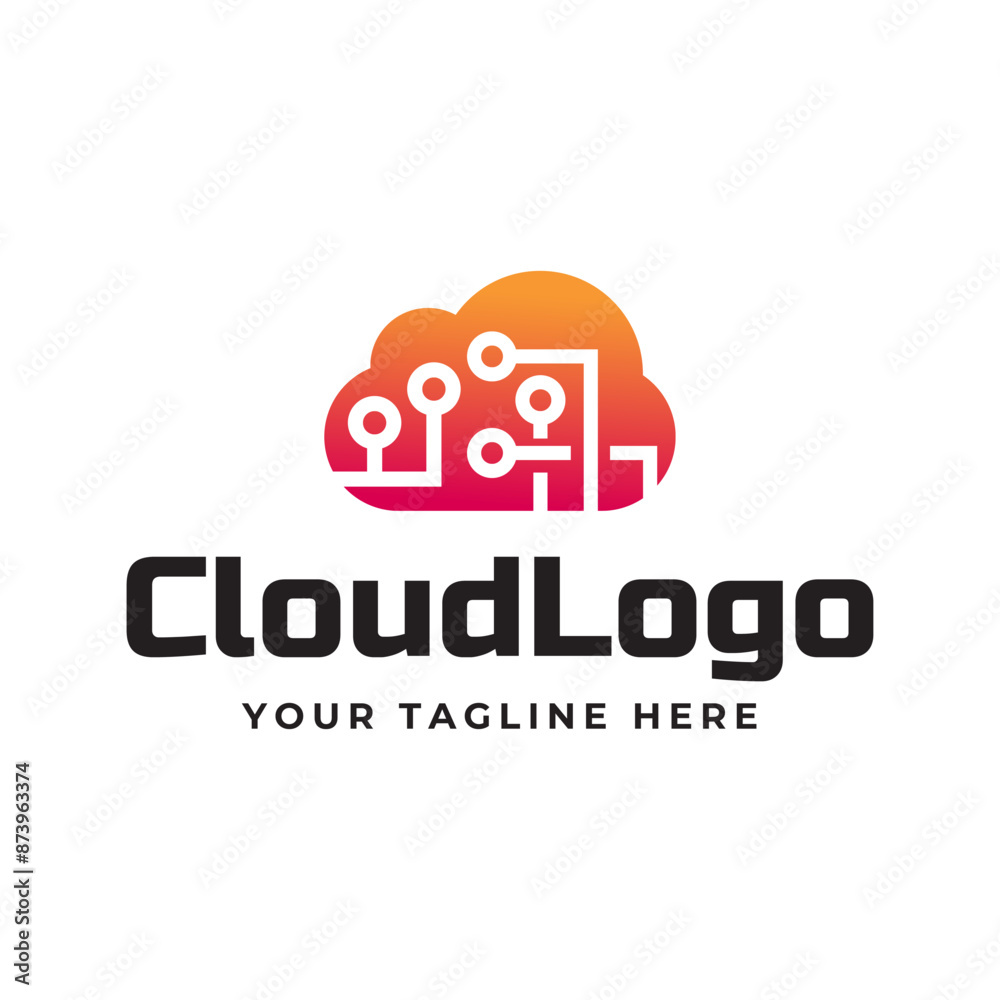 Creative cloud vector logo design template Creative cloud vector logo design template