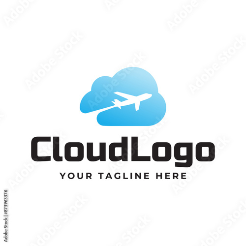 Creative cloud vector logo design template