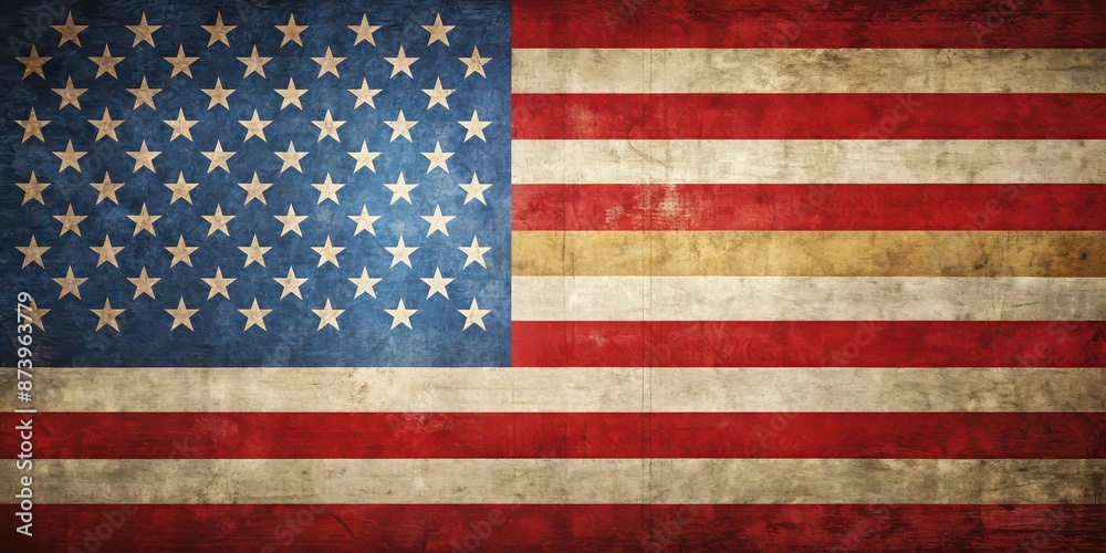 American style background with elements of the USA flag, USA, American, background, stars and stripes American style background with elements of the USA flag, USA, American, background, stars and stripes