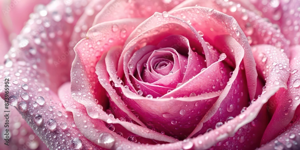 Closeup of a pink rose covered in delicate droplets, pink, rose, flower, closeup, petal, beauty, nature, fresh, dew, drops, water Closeup of a pink rose covered in delicate droplets, pink, rose, flower, closeup, petal, beauty, nature, fresh, dew, drops, water