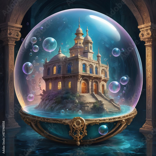 Wallpaper Mural Fairytale on a Bubble Torontodigital.ca