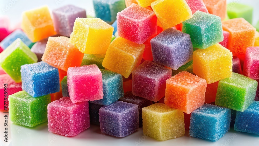 A pile of colorful cube-shaped sugar candies for a fun and sweet treat , sweets, sugar, cubes, candy, colorful A pile of colorful cube-shaped sugar candies for a fun and sweet treat , sweets, sugar, cubes, candy, colorful
