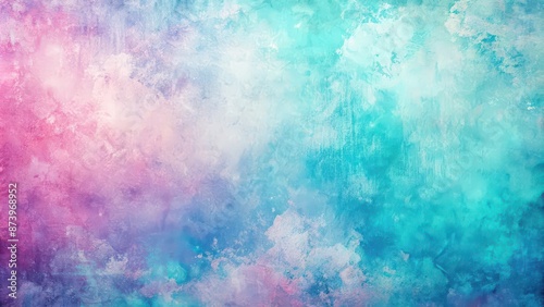 Abstract pastel grunge texture in cyan, blue, pink, and purple hues , abstract, pastel, grunge, texture, cyan, blue, pink © Sujid