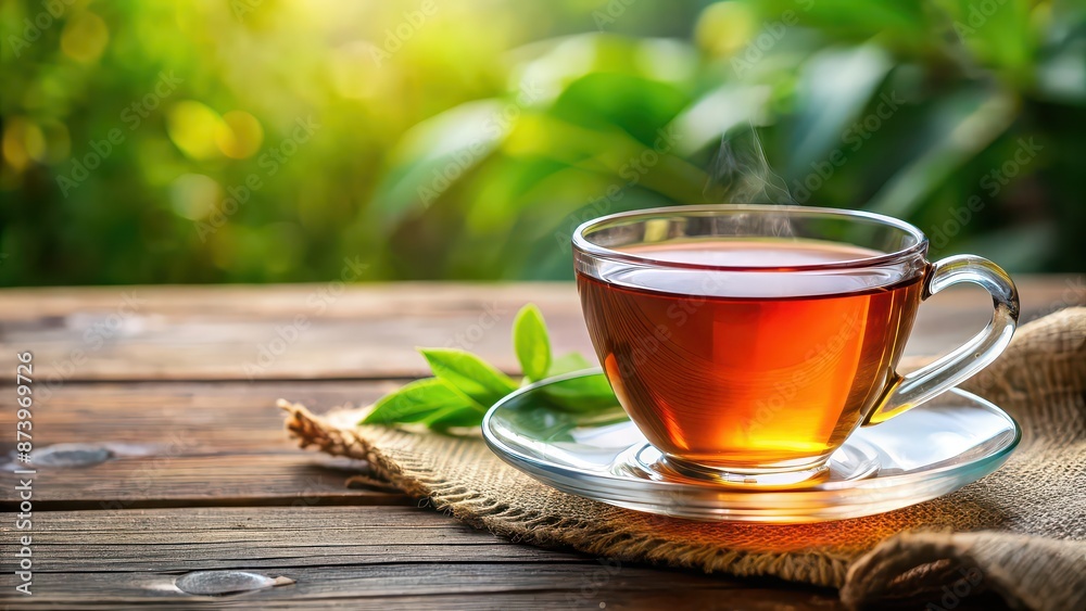 Closeup view of a cup of tea , relaxation, beverage, hot drink, tea leaves, steam, aromatic, cozy, warmth Closeup view of a cup of tea , relaxation, beverage, hot drink, tea leaves, steam, aromatic, cozy, warmth