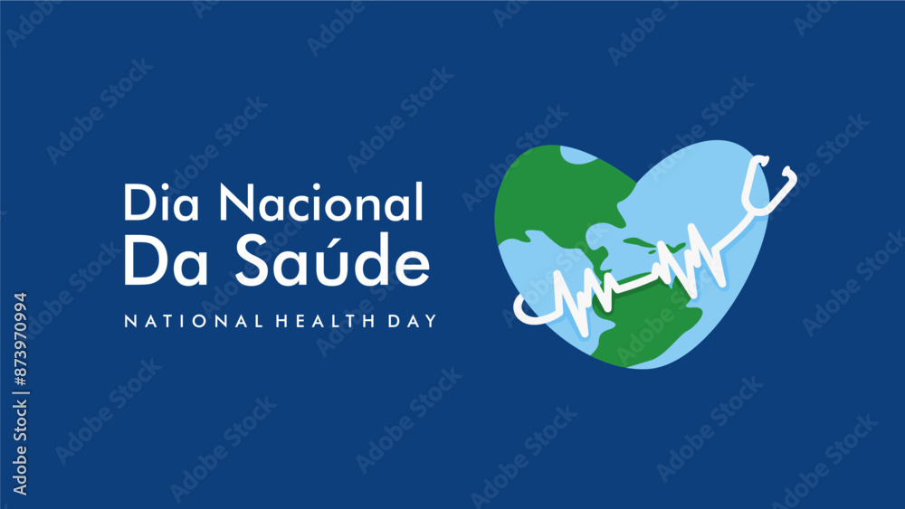 vector dia nacional da saude background template