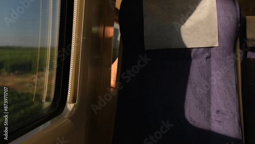 The train as a means of transportation. Train passengers. Travel by train.