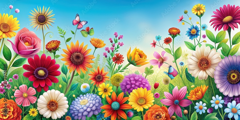 Colorful flowers with wild and whimsical patterns, vibrant, eccentric, surreal, unique, psychedelic, abstract, detailed Colorful flowers with wild and whimsical patterns, vibrant, eccentric, surreal, unique, psychedelic, abstract, detailed