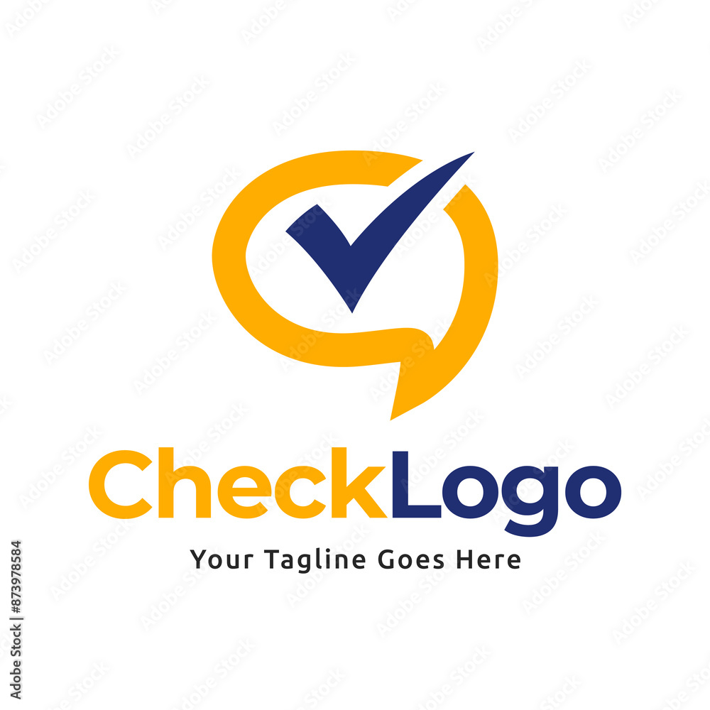 Check mark vector icon logo design illustration Check mark vector icon logo design illustration