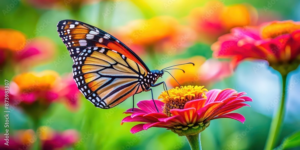 Butterfly delicately resting on a vibrant flower, butterfly, flower, nature, insect, vibrant, colorful, delicate, resting Butterfly delicately resting on a vibrant flower, butterfly, flower, nature, insect, vibrant, colorful, delicate, resting