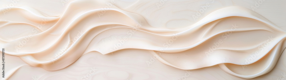 Obraz premium Waves pattern wall tile or wallpaper design closeup