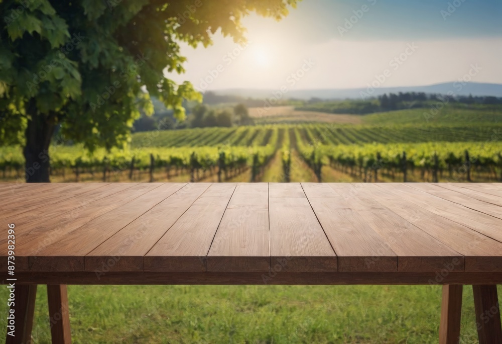 Wooden board empty table in front of blurred background Mockup restaurants, Kitchen, sea beach, Nature Wooden board empty table in front of blurred background Mockup restaurants, Kitchen, sea beach, Nature