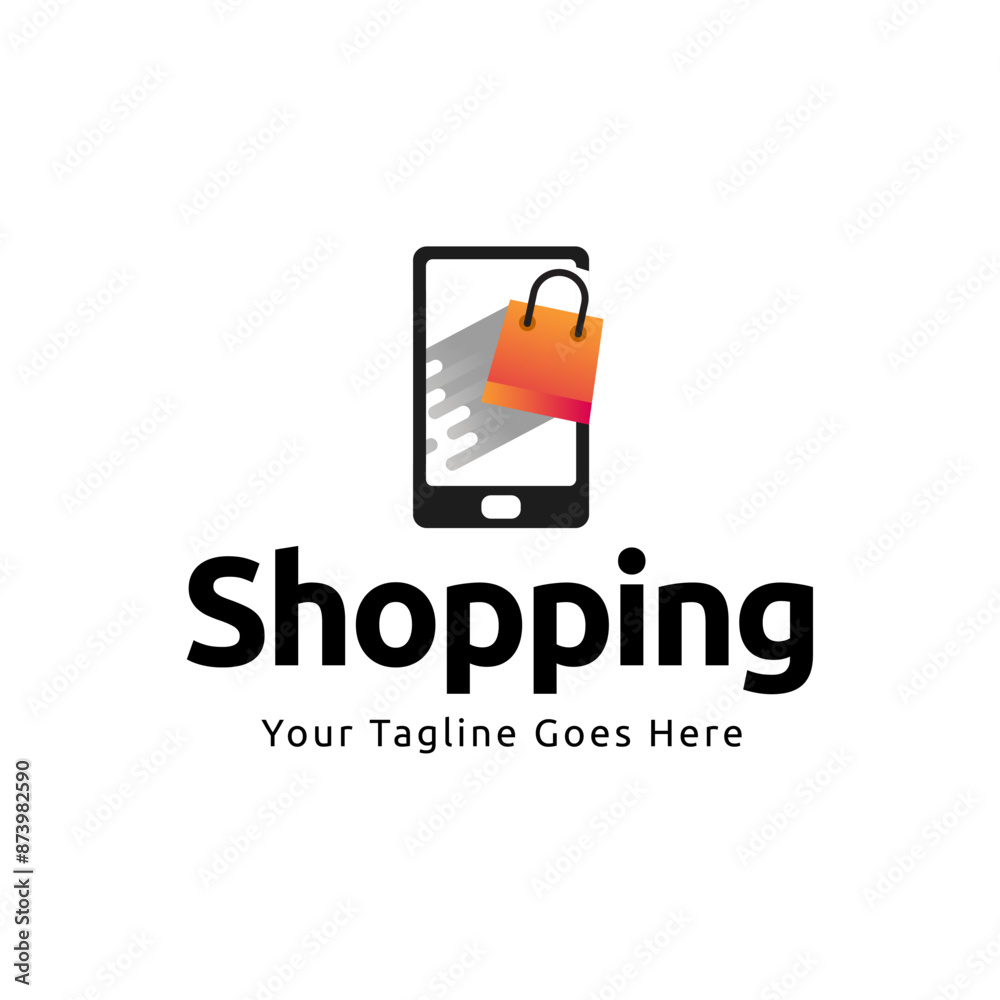 Shopping store logo design vector Shopping store logo design vector