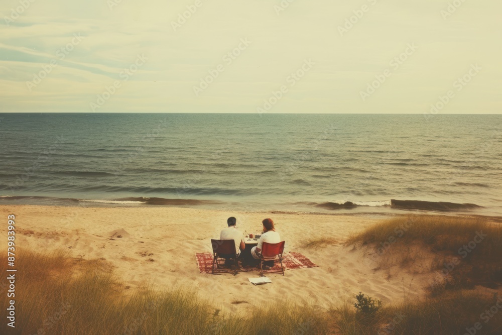 A picnic on the beach outdoors vacation horizon. A picnic on the beach outdoors vacation horizon.