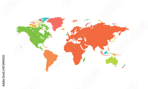 World map isolated .modern colorful style. for website layouts, background, education, precise, customizable, Travel worldwide, map silhouette backdrop, earth geography, political, reports. 