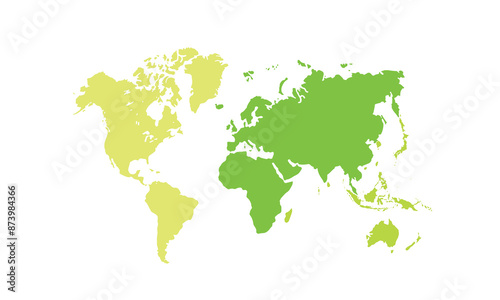 World map isolated .modern colorful style. for website layouts, background, education, precise, customizable, Travel worldwide, map silhouette backdrop, earth geography, political, reports. 