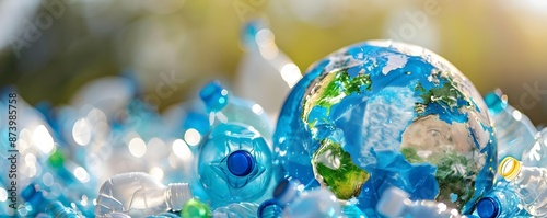 Plastic Bottles Sculpture o...