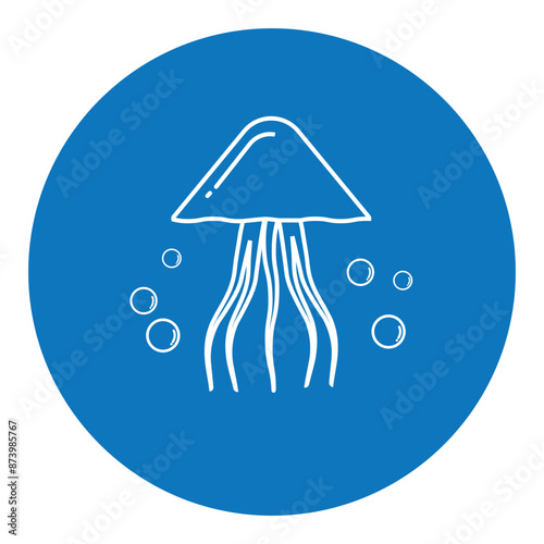 jellyfish vector icon