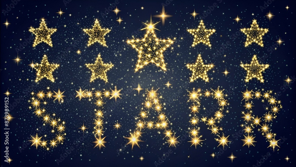 Star dust. Handdrawn vector font. Star dust. Handdrawn vector font.