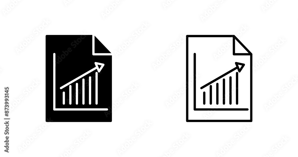 Report Graph Vector Icon Report Graph Vector Icon