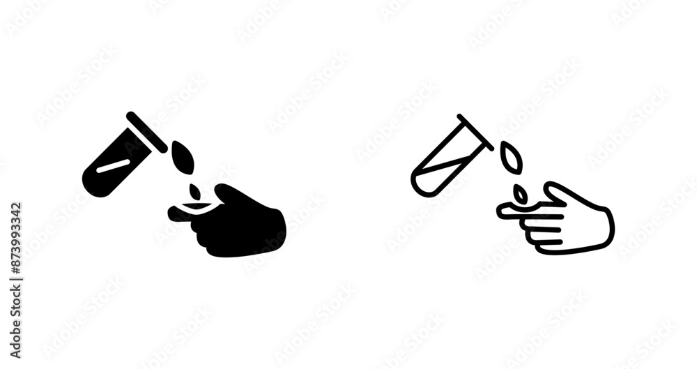 Corrosive Hazard Vector Icon Corrosive Hazard Vector Icon