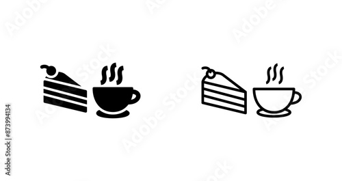 Coffee Served Vector Icon