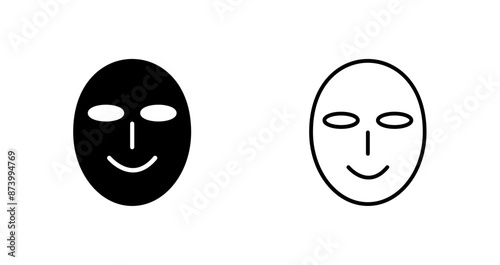 Ancient Face Mask Vector Icon