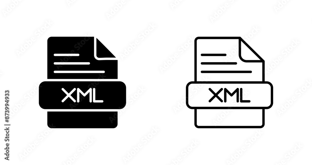 XML Vector Icon XML Vector Icon