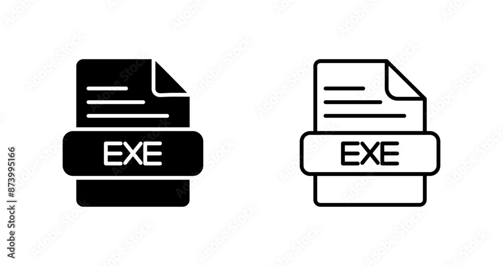 EXE Vector Icon EXE Vector Icon