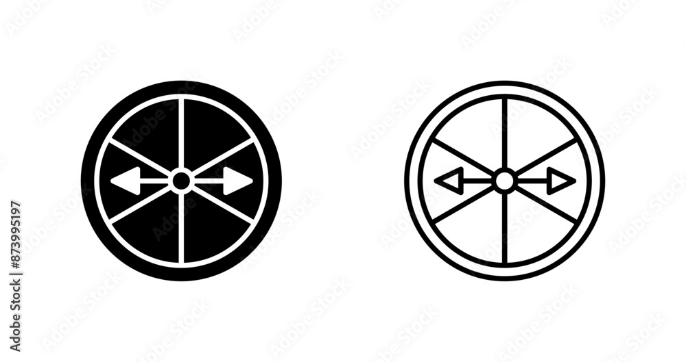 Roulette with Arrow Vector Icon Roulette with Arrow Vector Icon