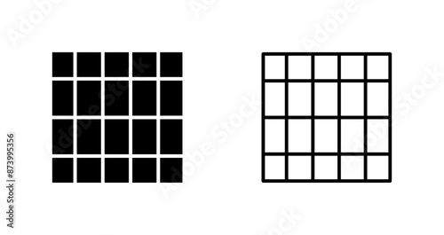 Table of Rates Vector Icon