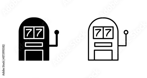 Slot Machine Vector Icon