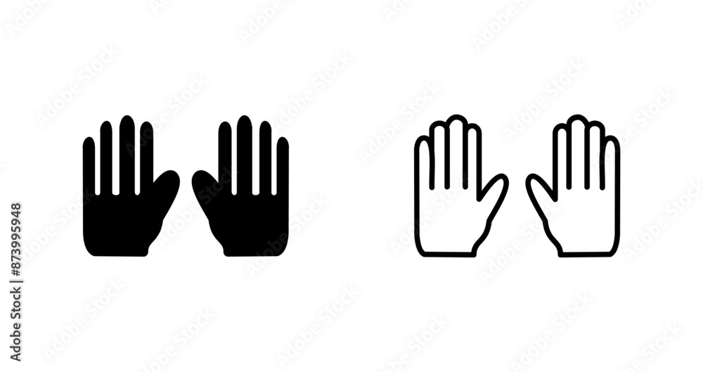 Gardening Gloves Vector Icon Gardening Gloves Vector Icon