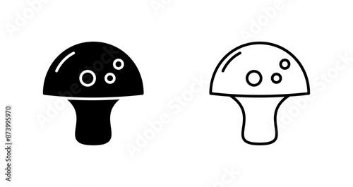 Mushrooms Vector Icon