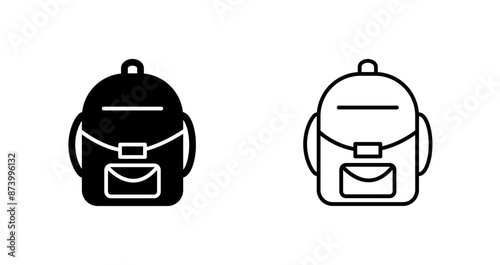 Backpack Vector Icon