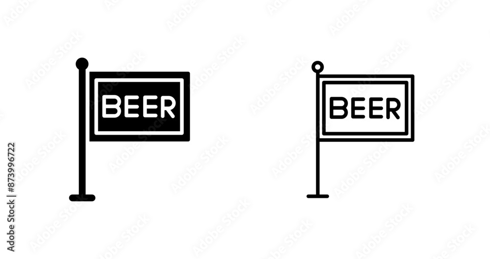 Signboard Vector Icon Signboard Vector Icon